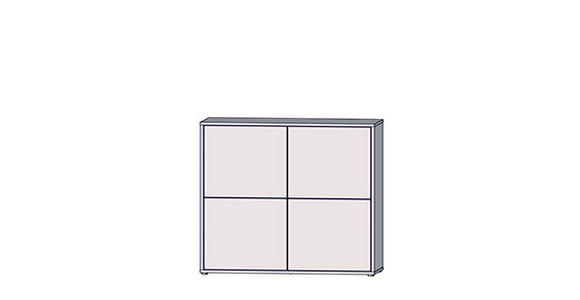 HIGHBOARD  124,5/121,5/34,9 cm  - Sandfarben/Grau, MODERN, Holzwerkstoff/Kunststoff (124,5/121,5/34,9cm) - Carryhome