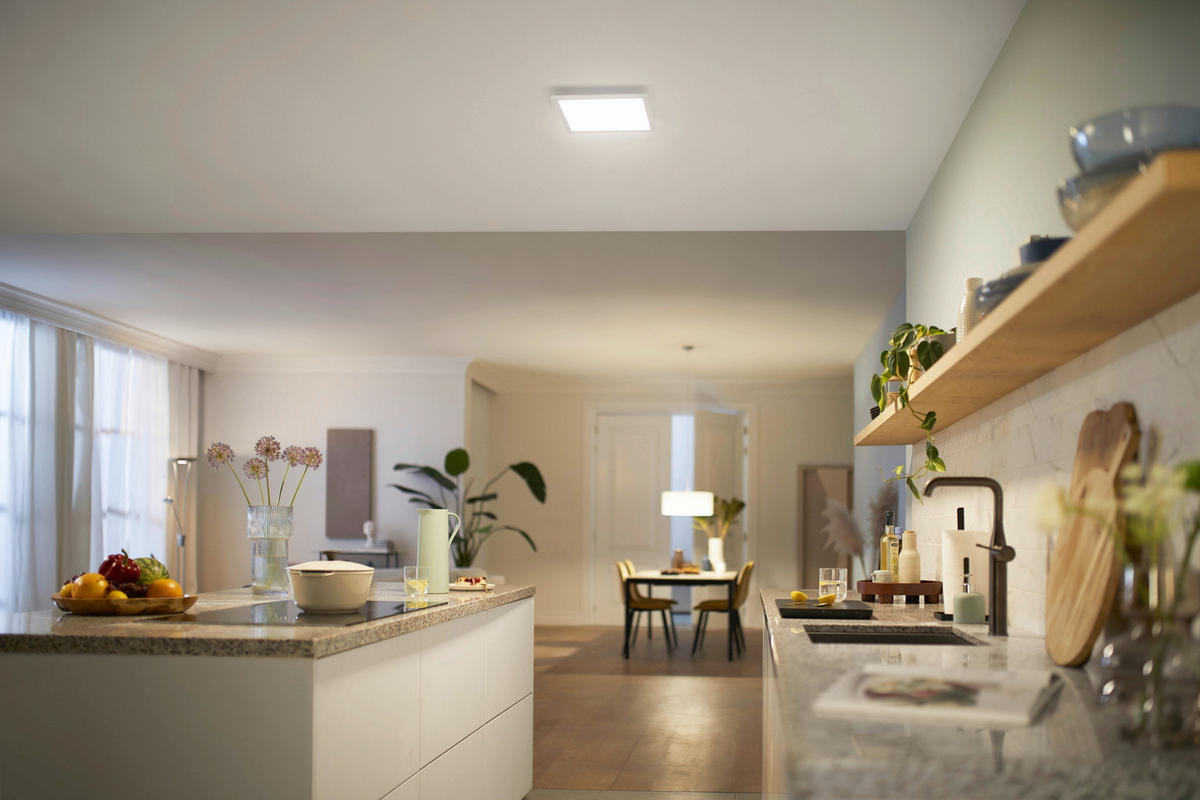 LED-DECKENLEUCHTE Touch ceiling CL560 30/4,2/30 cm   - Weiß, Basics, Kunststoff (30/4,2/30cm) - Philips