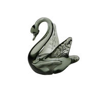 DEKORAČNÁ LABUŤ - sivá, Basics, sklo (15/15,5/11,5cm) - Ambia Home