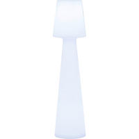 AUßENSTEHLEUCHTE LOLA 26,5/110 cm   - Transparent/Weiß, KONVENTIONELL, Kunststoff (26,5/110cm) - New Garden