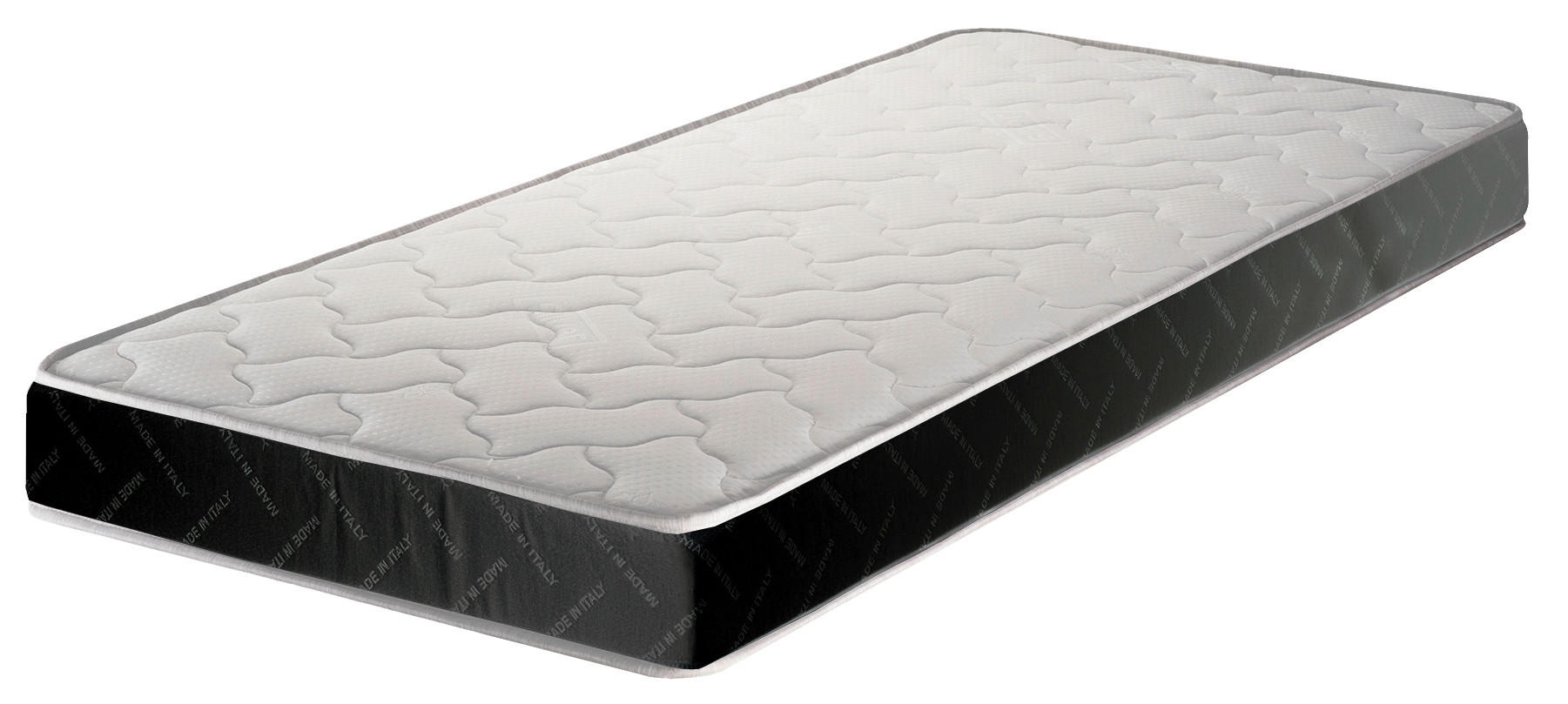 Saltea 160/200 cm  - alb/negru, Modern, textil (160/200cm)