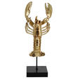 DEKOHUMMER - Goldfarben/Schwarz, LIFESTYLE, Holzwerkstoff/Kunststoff (15/42/13,5cm) - Ambia Home