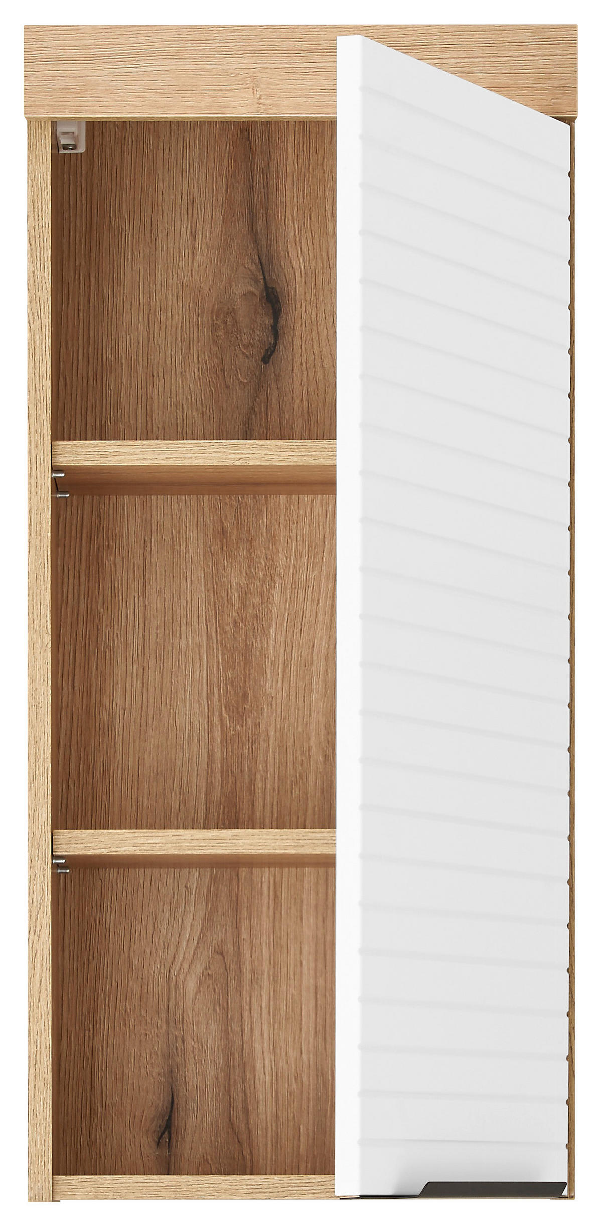 HÄNGESCHRANK 36/77/23 cm  - Eichefarben/Schwarz, Basics, Holzwerkstoff/Kunststoff (36/77/23cm) - MID.YOU