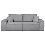 SCHLAFSOFA  mit Rücken echt, Armteil links, Armteil rechts Cord Grau  - Schwarz/Grau, Design, Kunststoff/Textil (261/95/108cm) - Xora