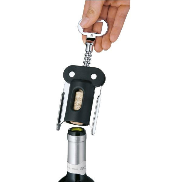KORKENZIEHER - Edelstahlfarben/Schwarz, Design, Kunststoff/Metall (20cm) - WMF
