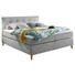BOXSPRINGBETT 180/200 cm in Hellgrau - Hellgrau/Kieferfarben, KONVENTIONELL, Holz/Holzwerkstoff (180/200cm) - Carryhome BOXSPRINGBETT 180/200 cm in Hellgrau - Hellgrau/Kieferfarben, KONVENTIONELL, Holz/Holzwerkstoff (180/200cm) - Carryhome