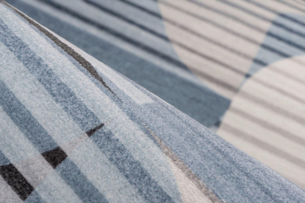 FLACHWEBETEPPICH 160/230 cm Blau rechteckig  - Blau, Basics, Textil (160/230cm) - Kayoom