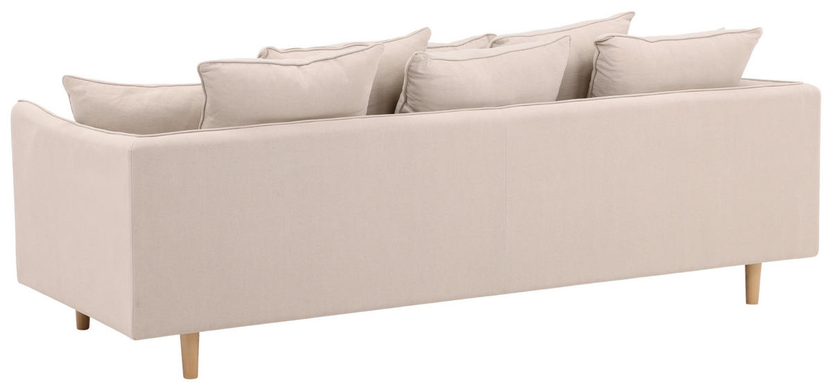 2-SITZER-SOFA in Beige  - Beige, Design, Holz/Textil (240/91/92cm) - Livetastic