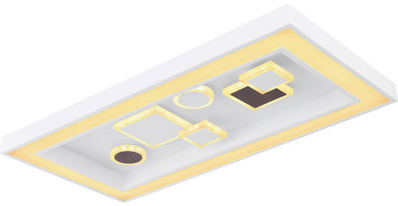 LED-DECKENLEUCHTE 60/30/7 cm   - Opal/Weiß, Trend, Kunststoff/Metall (60/30/7cm) - Novel