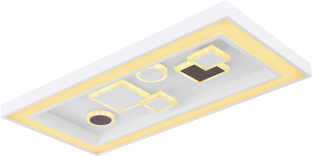 STROPNA LED-SVETILKA  Picture 36 W/4300 lm/3000-6000 K/230 V/ - bela/barve kapučina, Trend, kovina/umetna masa (60/30/7cm) - Novel