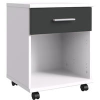 RULLHURTS 46/58/40 cm  - vit/aluminiumfärg, Klassisk, trämaterial/plast (46/58/40cm) - Carryhome