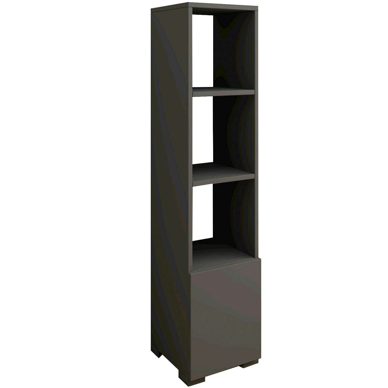 Livetastic Regal Kuzey Bücherregal Anthrazit 31x136x30 cm