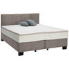 BOXSPRINGBETT 160/200 cm  in Braun  - Schwarz/Braun, Design, Kunststoff/Textil (160/200cm) - Hom`in