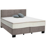 BOXSPRINGBETT 160/200 cm  in Braun  - Schwarz/Braun, Design, Kunststoff/Textil (160/200cm) - Hom`in