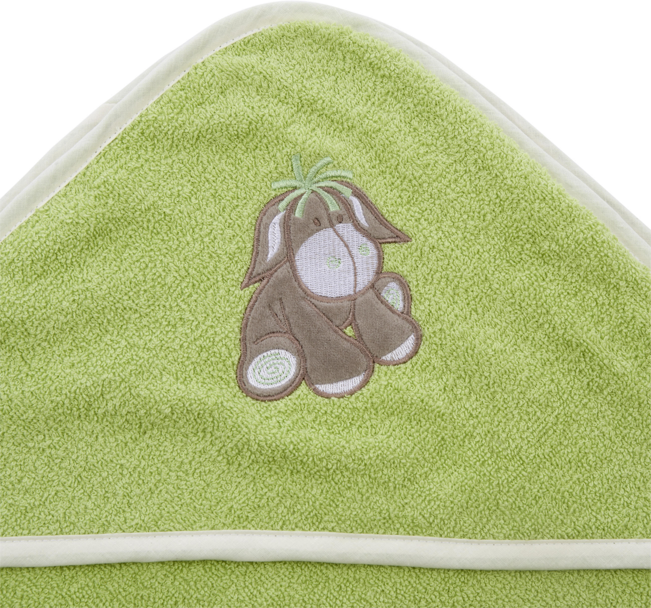 OSUŠKA S KAPUCŇOU - zelená, Basics, textil (100/100cm) - My Baby Lou