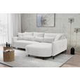 ECKSOFA Creme Chenille  - Creme/Schwarz, MODERN, Textil/Metall (285/200cm) - Carryhome