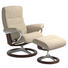 RELAXSESSELSET Hocker - Beige/Braun, KONVENTIONELL, Holz/Textil (93/103/80cm) - Stressless