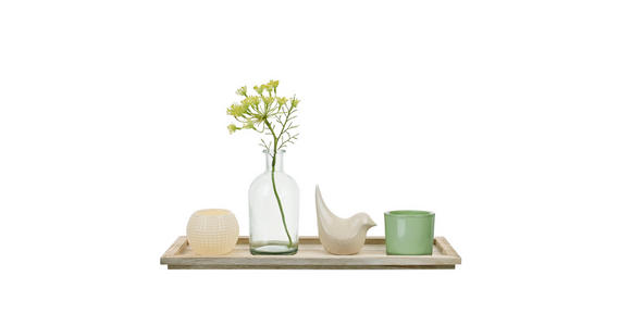 KERZENHALTER-SET - Multicolor, LIFESTYLE, Glas/Holz (40/12,5/11cm) - Ambia Home