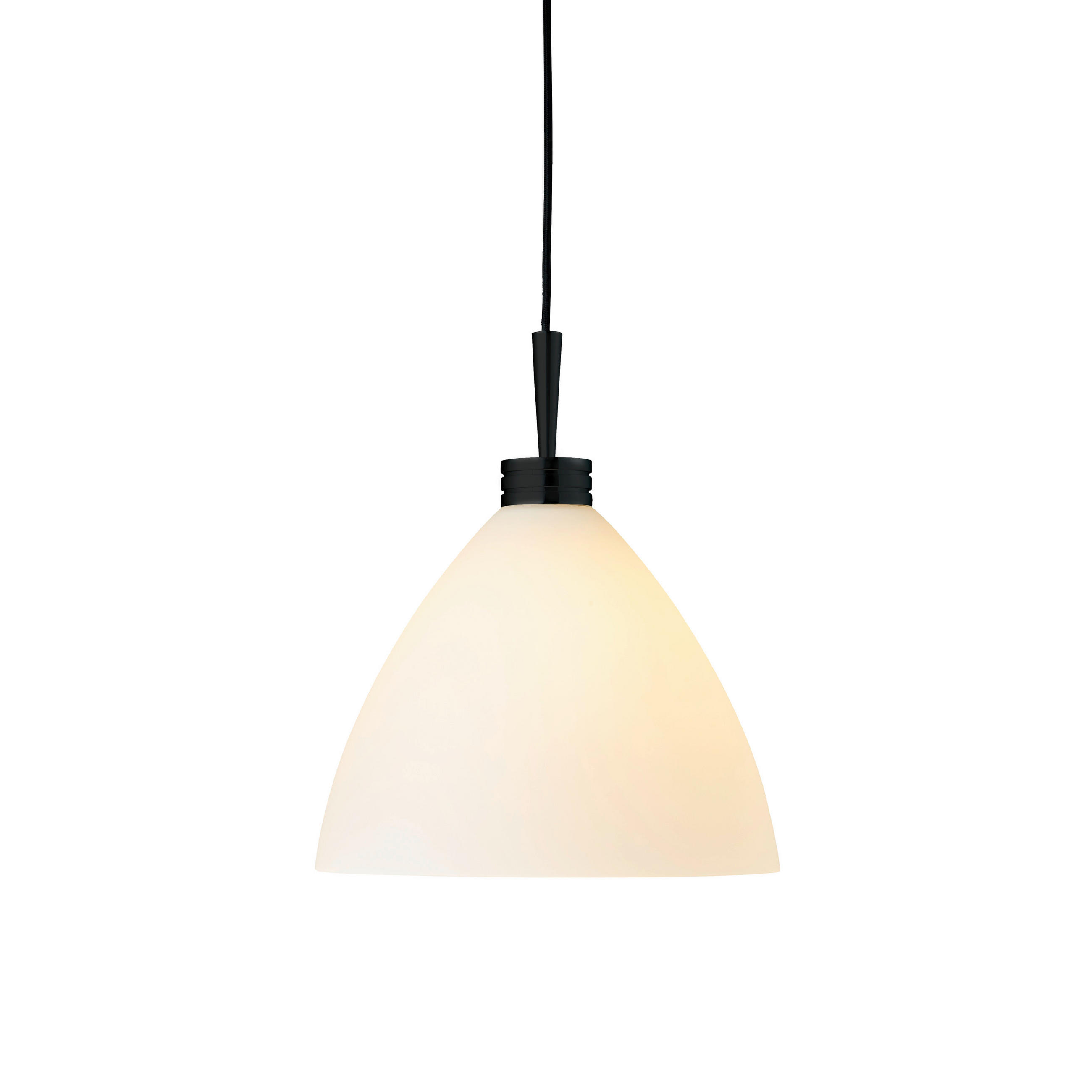 Belid Hängeleuchte Maxi Dove Opal, Schwarz 26 cm