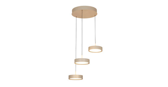 LED-HÄNGELEUCHTE Bellevue 46.5/180 cm - Sandfarben, Design, Metall (46.5/180cm) - Dieter Knoll