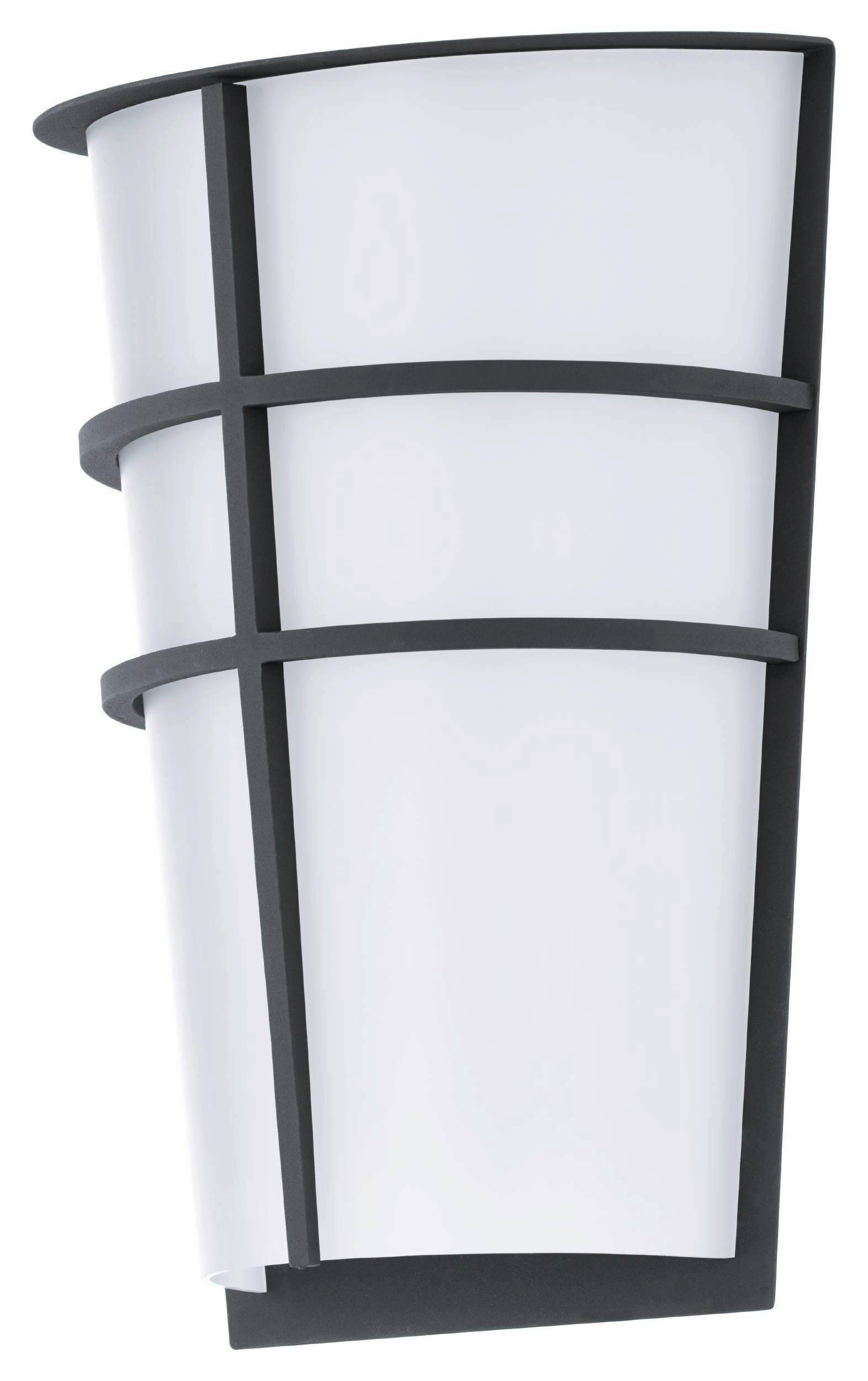 APLICĂ DE EXTERIOR - alb/antracit, Basics, metal (18/0/25cm)