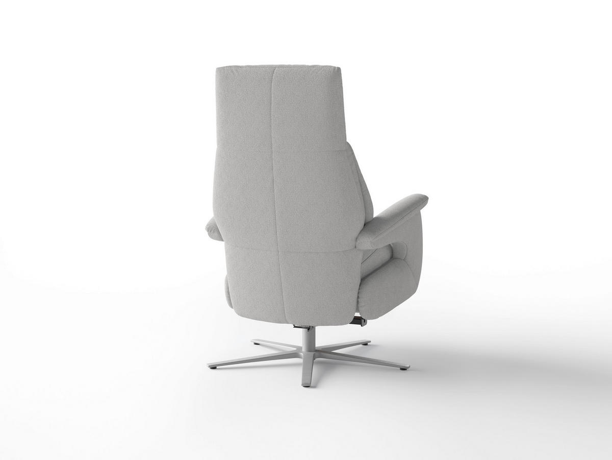 RELAXSESSEL Textil Silberfarben  - Silberfarben, Basics, Textil/Metall (75/110/85cm) - Sit & More