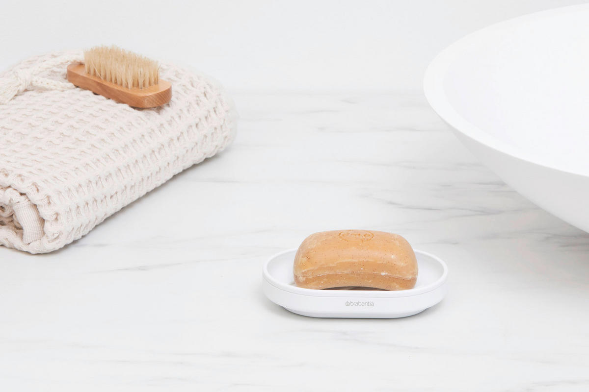 POSUDA ZA SAPUN  bijela  metal  MINDSET  - bijela, Basics, metal (12.1/2.4/8.1cm) - Brabantia