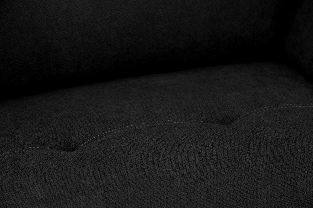 BOXSPRINGSOFA in Textil Schwarz  - Schwarz, KONVENTIONELL, Textil/Metall (175/92/94cm) - Livetastic