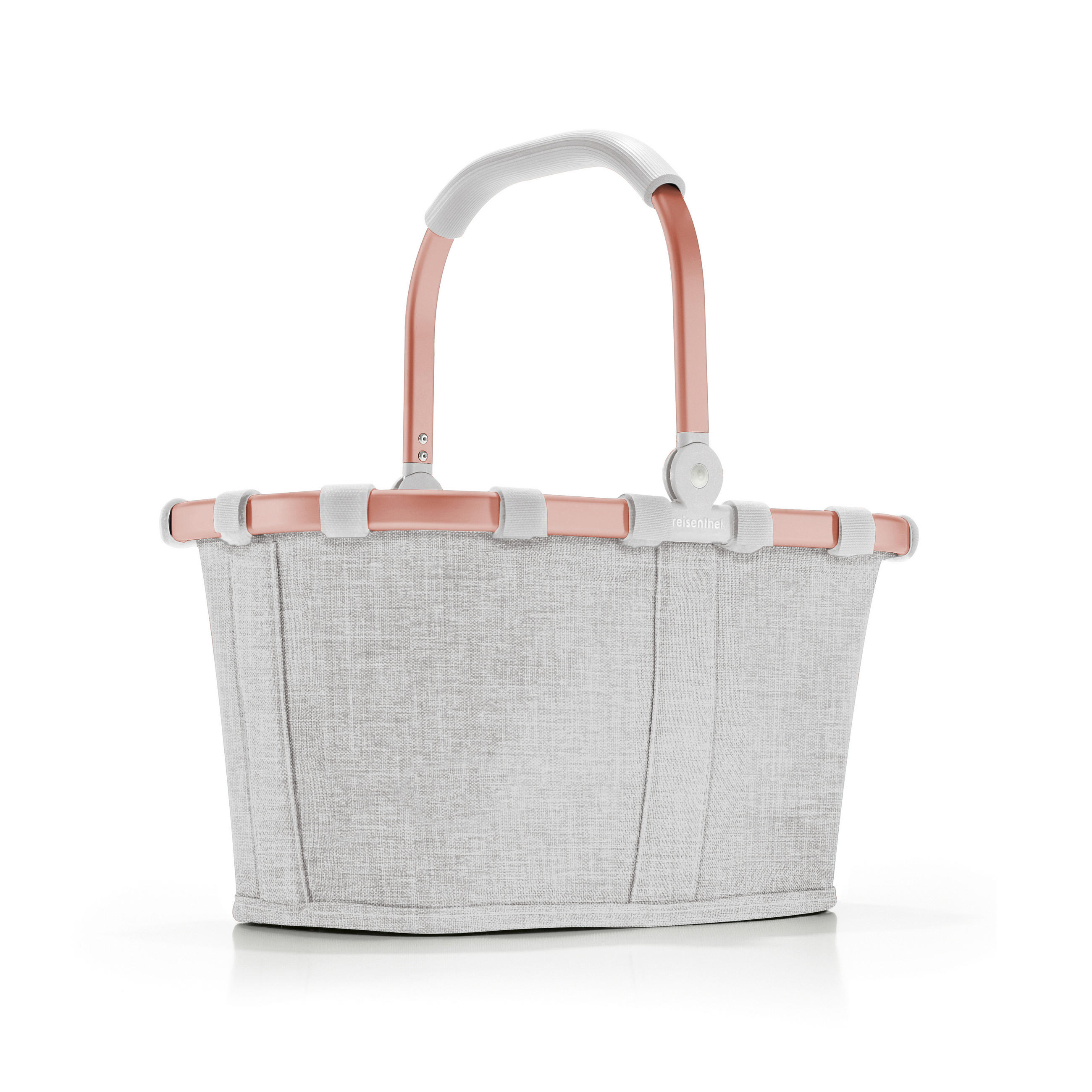 Einkaufskorb Größe XS Twist Sky Rose 5 L  - Roségold/Hellgrau, Basics, Textil (33,5/18/19,5cm) - Reisenthel