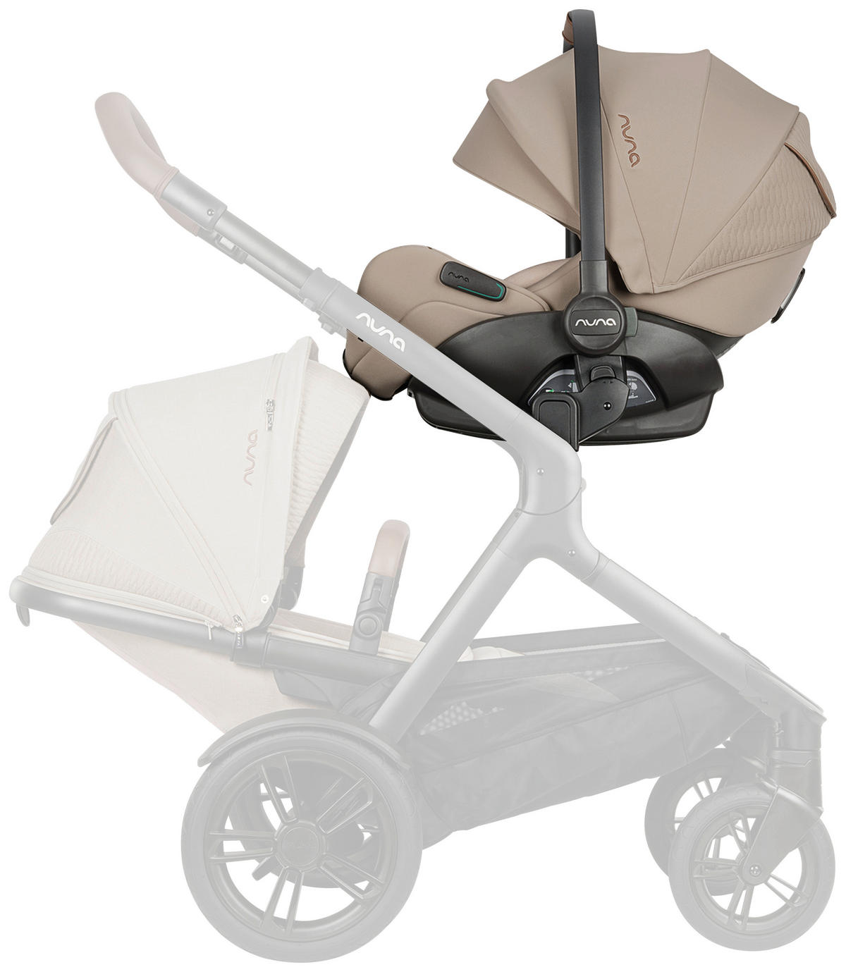 BABYSCHALE  Arra flex  - Beige, Basics, Kunststoff/Textil (70/43/58cm) - Nuna