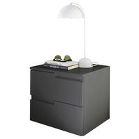 NACHTSCHRANK 46,2/41,7/40 cm  - Graphitfarben/Schwarz, MODERN, Holzwerkstoff/Kunststoff (46,2/41,7/40cm)