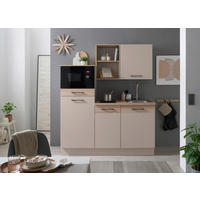 KÜCHENBLOCK 165 cm   in Eichefarben, Kaschmir  - Kaschmir/Eichefarben, Basics, Holzwerkstoff/Metall (165cm) - MID.YOU