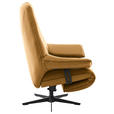 RELAXSESSEL in Leder Bernsteinfarben  - Beige/Bernsteinfarben, Design, Leder/Metall (92/79/82cm) - Dieter Knoll