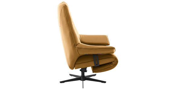 RELAXSESSEL in Leder Bernsteinfarben  - Beige/Bernsteinfarben, Design, Leder/Metall (92/79/82cm) - Dieter Knoll