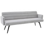 SITZBANK 216/86/68 cm  in Hellgrau  - Hellgrau/Schwarz, Design, Textil/Metall (216/86/68cm) - Dieter Knoll
