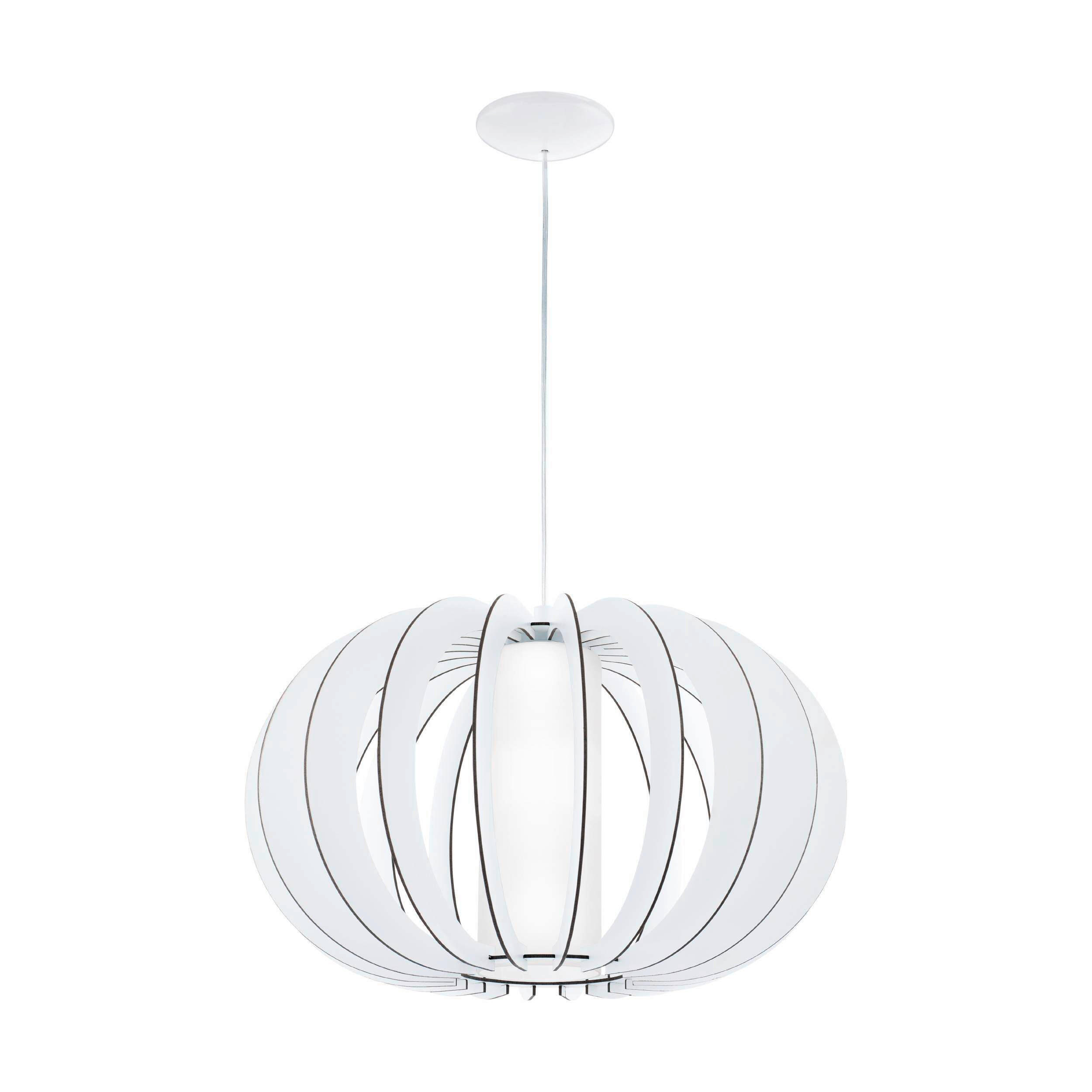 HÄNGELEUCHTE 50/150 cm    - Weiss, Basics, Glas/Holz (50/150cm) - Eglo