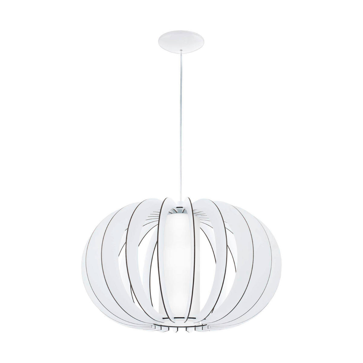 HÄNGELEUCHTE 50/150 cm    - Weiss, Basics, Glas/Holz (50/150cm) - Eglo