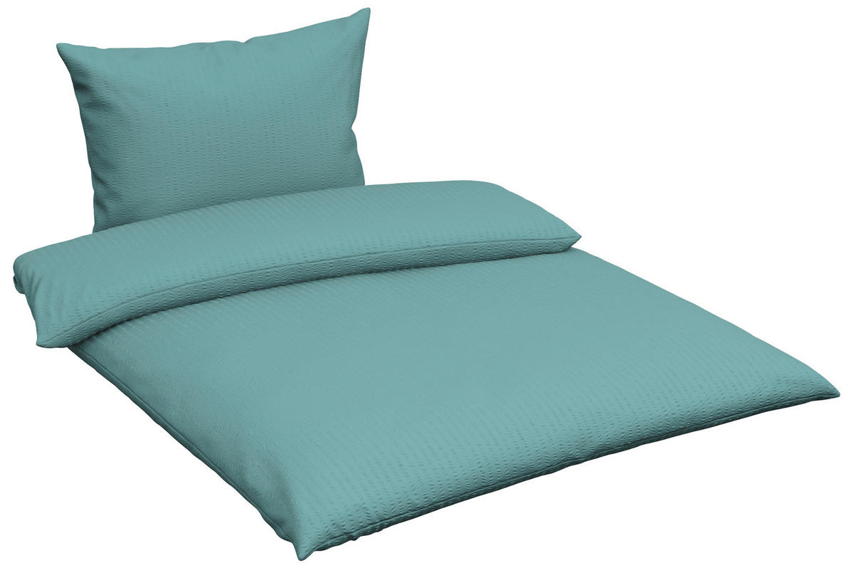 KREPOVÉ OBLIEČKY, seersucker, modrá, 140/220 cm - modrá, Basics, textil (140/220cm) - Esposa