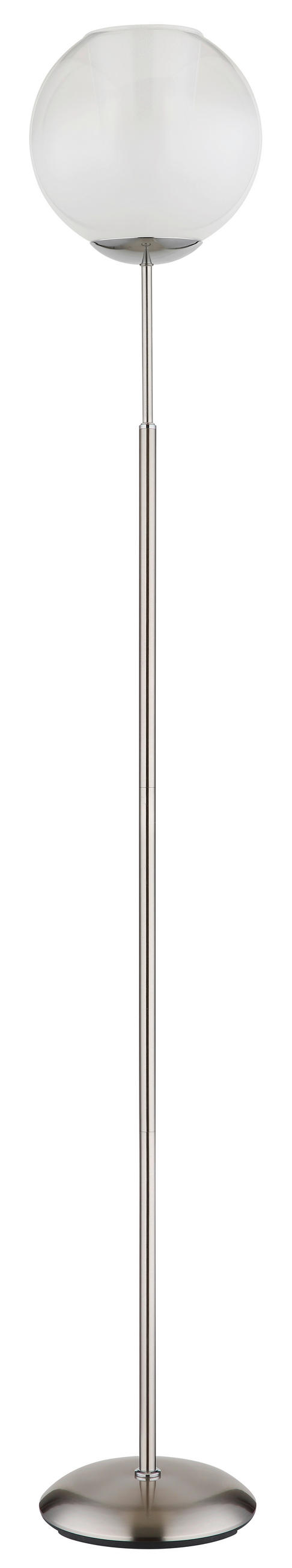 STEHLEUCHTE 25/154,5 cm    - Klar/Chromfarben, Basics, Glas/Kunststoff (25/154,5cm) - Globo