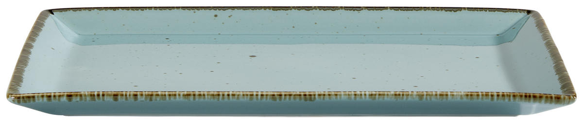 SERVIERPLATTE - Türkis, LIFESTYLE, Keramik (23/36cm) - Landscape