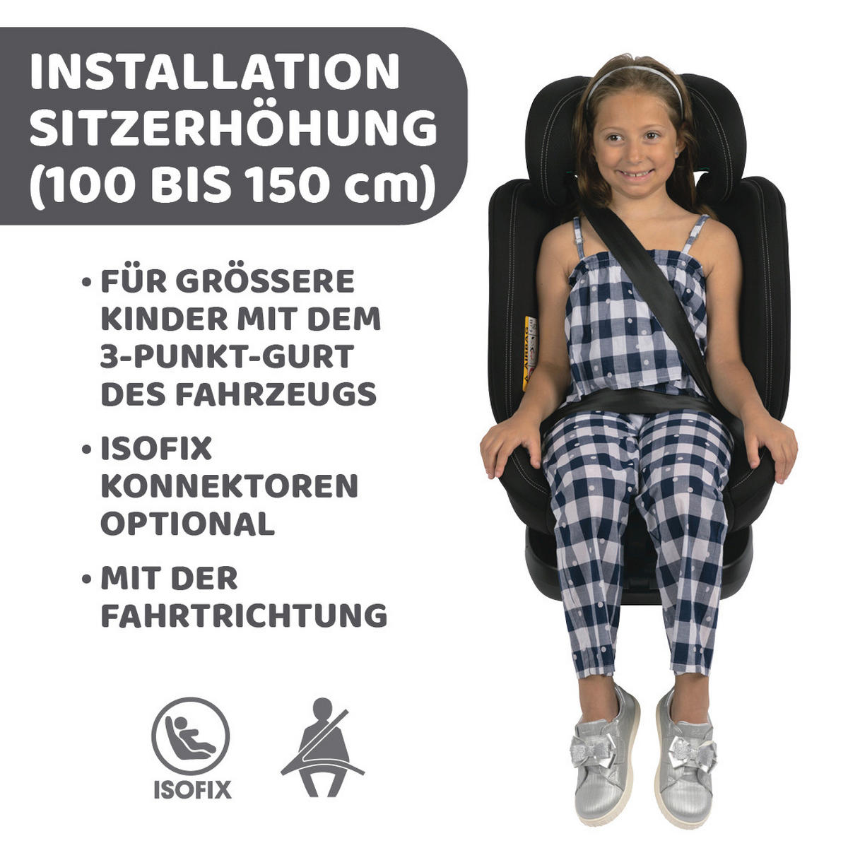 KINDERAUTOSITZ UNICO EVO I-S I  - Blaugrau, Basics (46/54/69/44cm) - Chicco