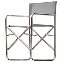 REGIESTUHL Aluminium Grau, Alufarben  - Alufarben/Grau, Design, Textil/Metall (51/83/44cm) - FIAM