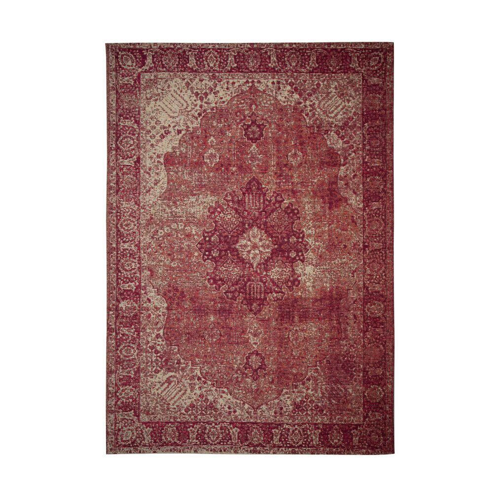 Vintage-Teppich gewebt rechteckig 200x290 cm Rosa