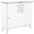 KOMODA HIGHBOARD, bílá, barvy dubu - bílá/barvy dubu, Design, kompozitní dřevo (133/113/45cm) - Carryhome KOMODA HIGHBOARD, bílá, barvy dubu - bílá/barvy dubu, Design, kompozitní dřevo (133/113/45cm) - Carryhome