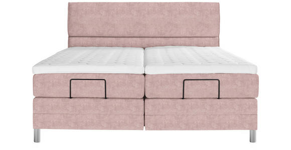 BOXSPRINGBETT 160/200 cm  in Altrosa  - Chromfarben/Altrosa, KONVENTIONELL, Kunststoff/Textil (160/200cm) - Voleo