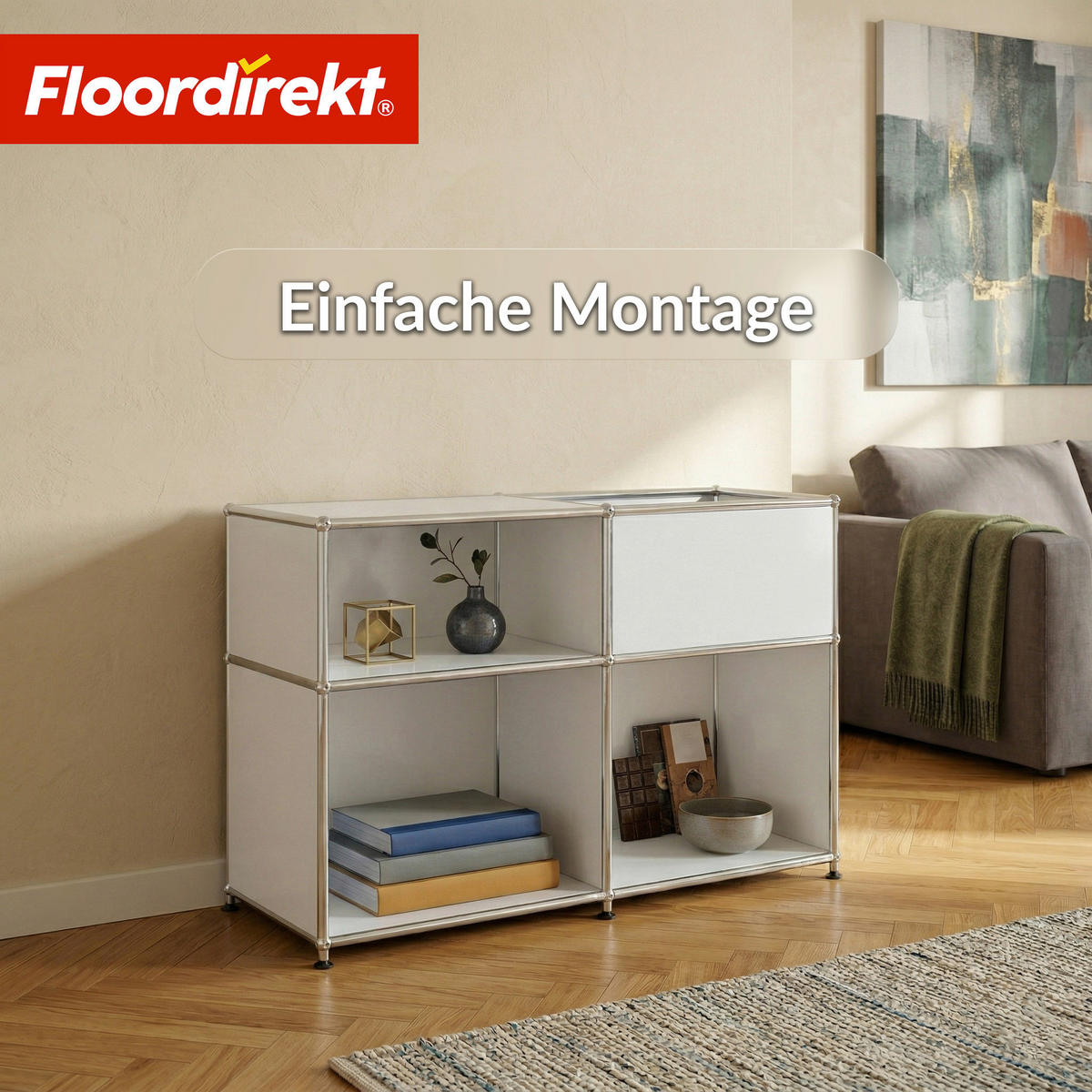 SIDEBOARD Concept Epure MK-030 88/65/40 cm  - Weiß, Basics, Metall (88/65/40cm) - Floordirekt