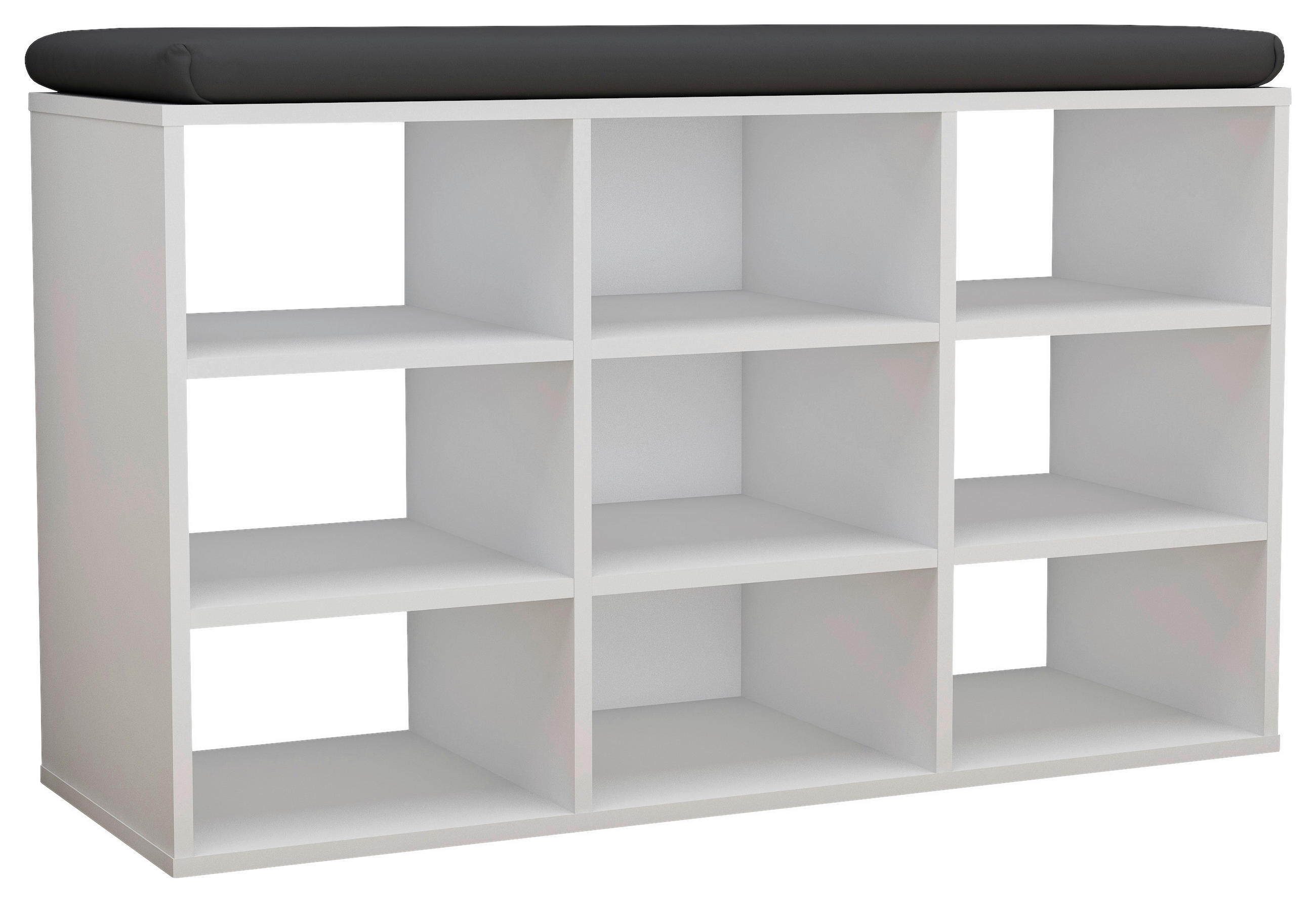 Schuhregal Hinsol Weiß, 80 cm