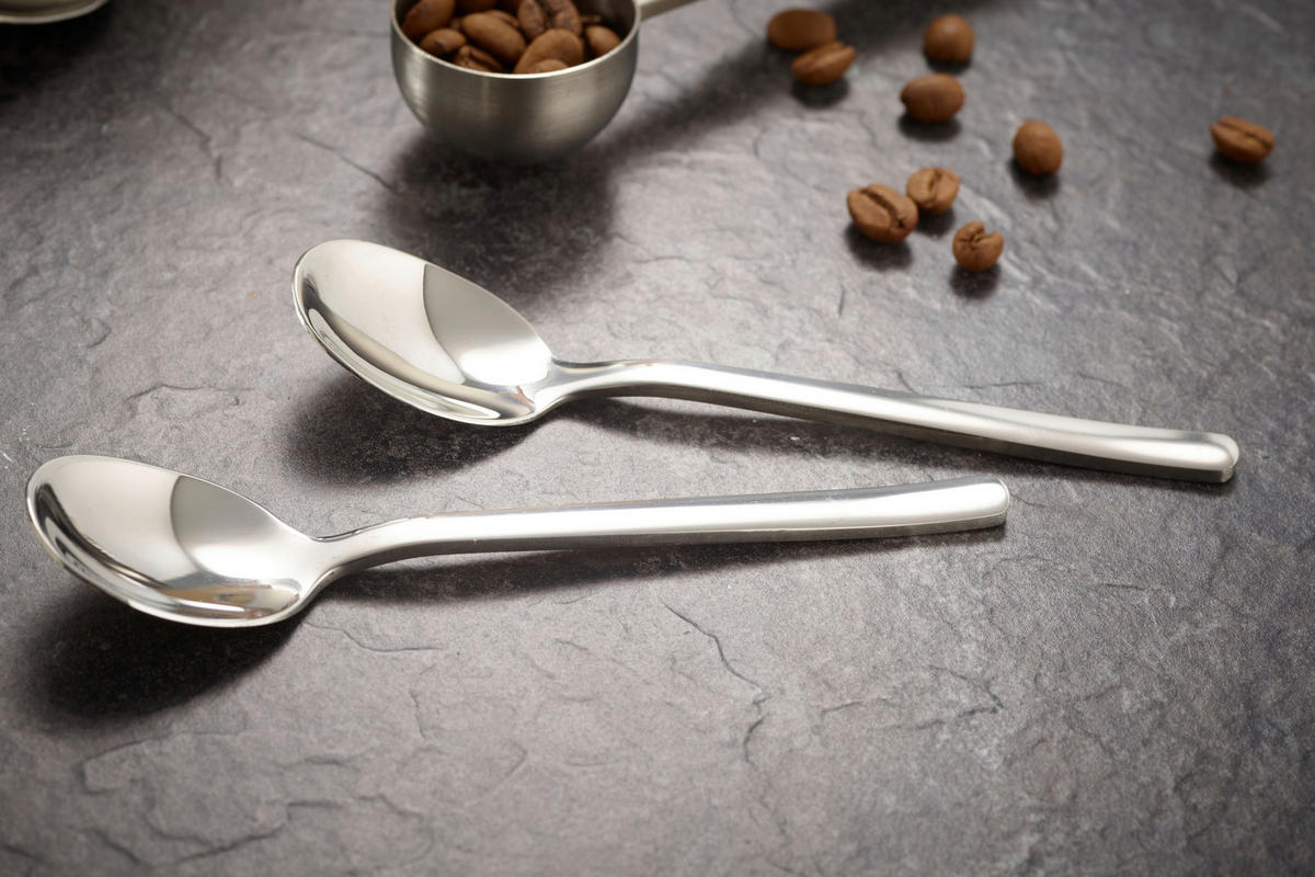KAFFEESET 23-teilig  - Silberfarben, Design, Metall (10,5cm) - Echtwerk