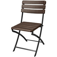 GARTENKLAPPSTUHL-SET Stahl Braun, Schwarz  - Schwarz/Braun, Basics, Kunststoff/Metall (44/83/54cm) - Gardenson
