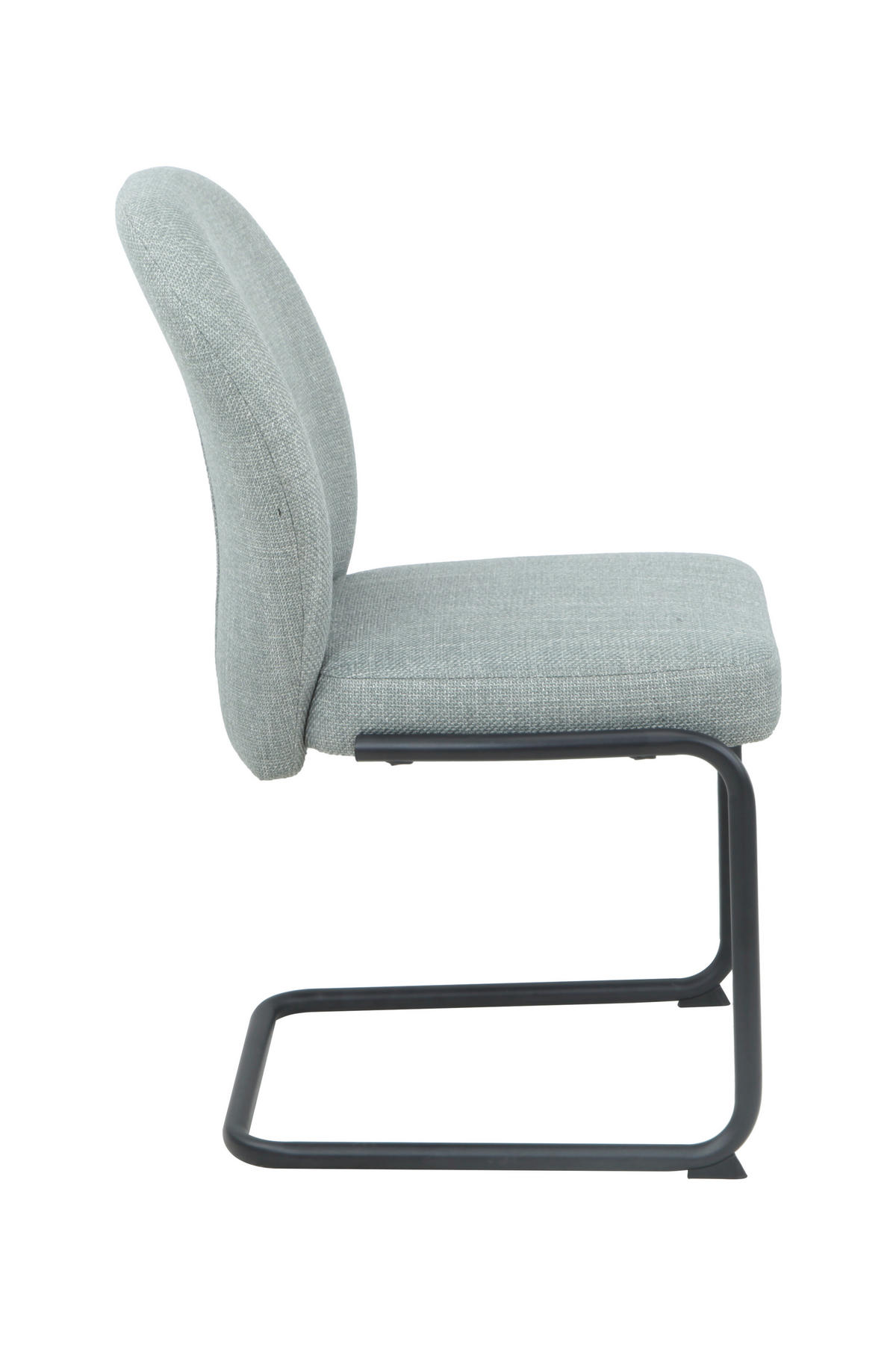 SCHWINGSTUHL-SET 2 Stück Stoffauswahl, erweiterbar Webstoff  - Schwarz/Mintgrün, MODERN, Textil/Metall (53/90/62cm) - MID.YOU